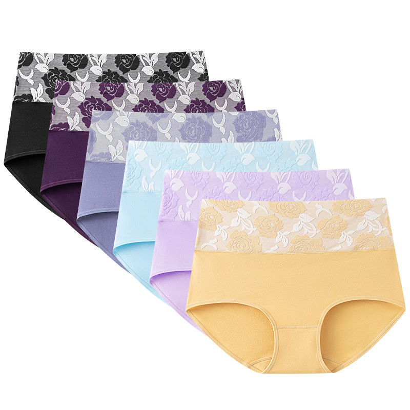 Multi Pack Underwear - 6 pçs/lote calcinha feminina cintura alta