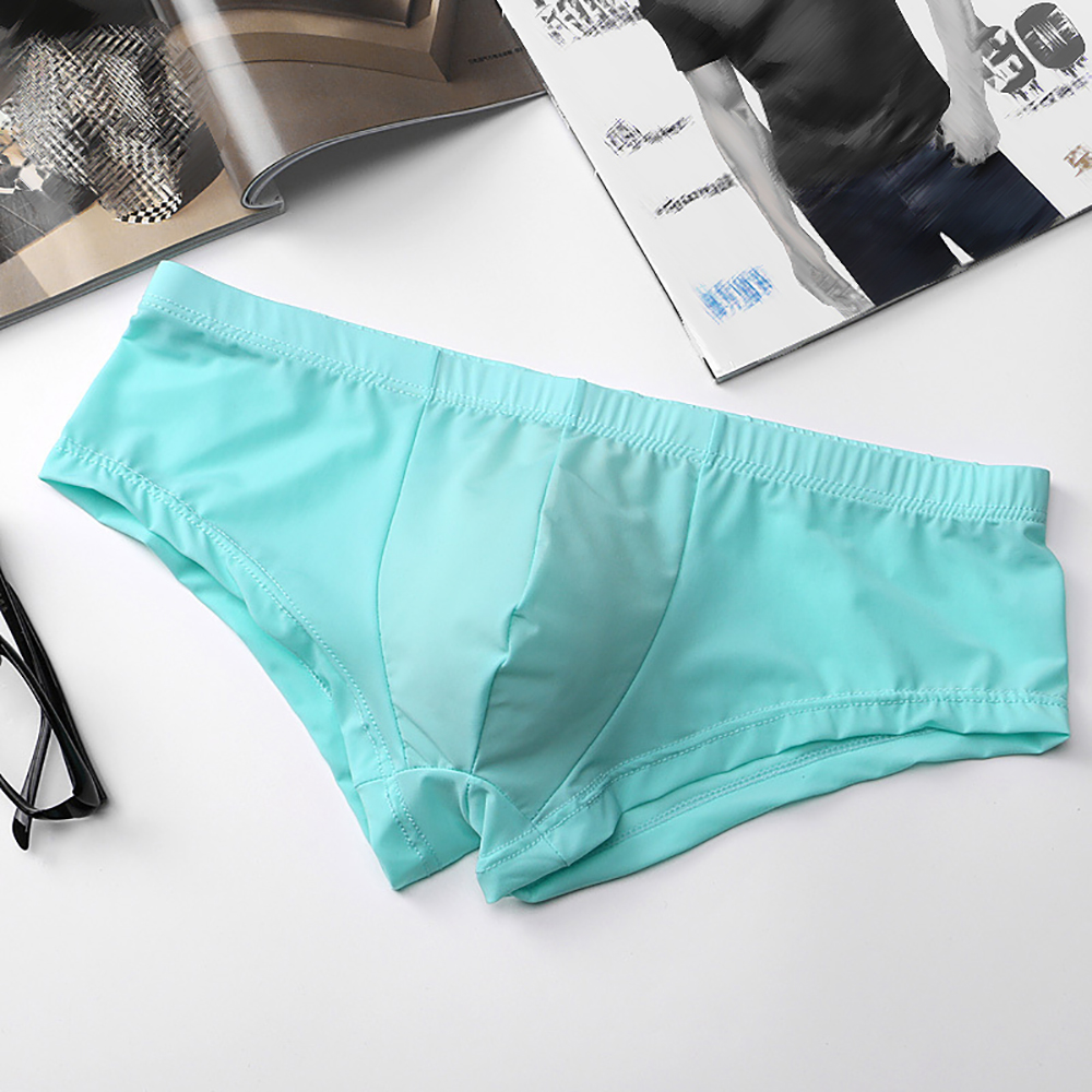 Cuecas boxer de seda gelo resp - Trunk Breathable Men avaliação e preço